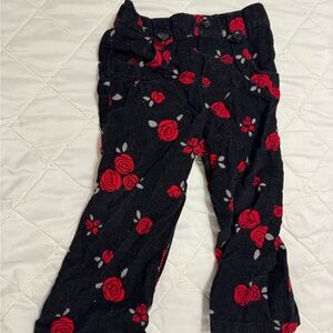 Healthtex Black and Red Floral Kids Jeans